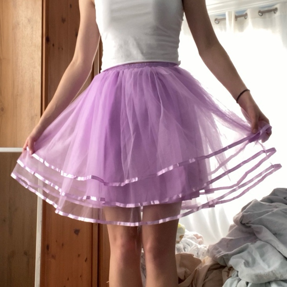 Purple Tulle Skirt